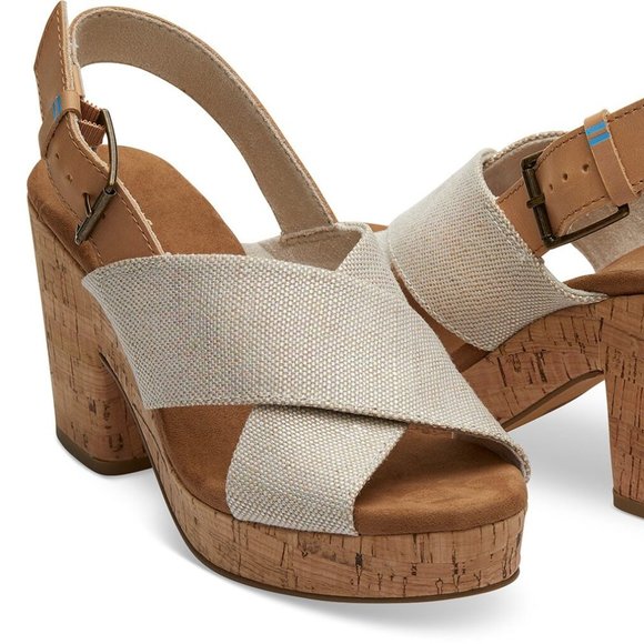 Toms Shoes - TOMS Pearlized Metallic Woven Women's Ibiza Sandal